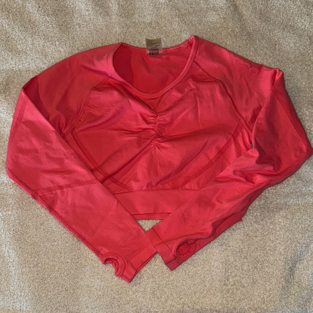 Women's Pink Long Sleeve Top